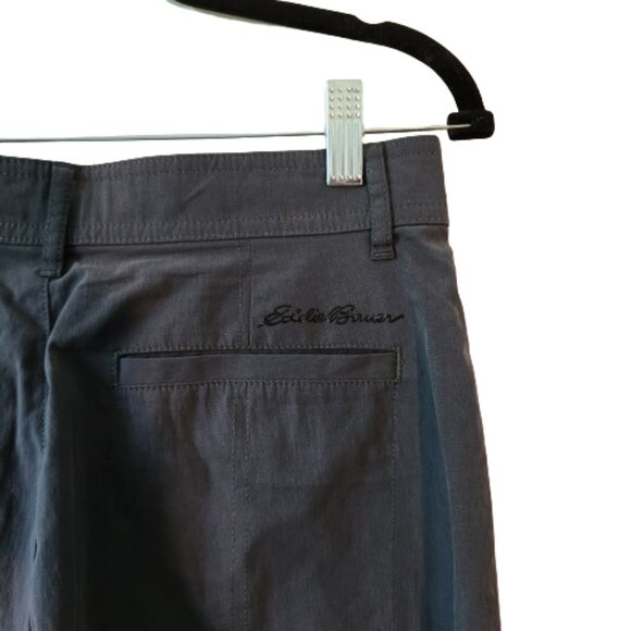 Eddie Bauer Ascend High Waist Crop Pants Size 6 Gray Quick Dry Hiking - Picture 1 of 8